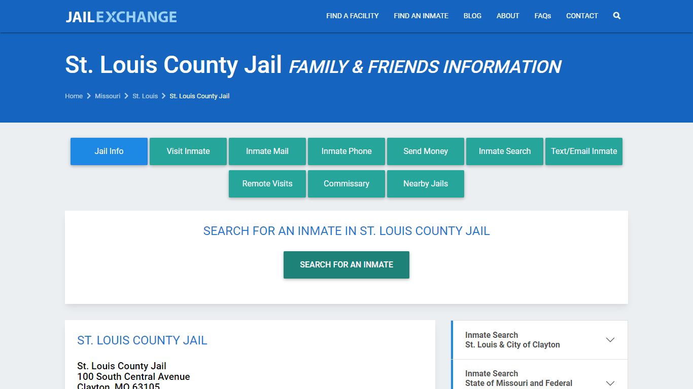 St. Louis County Jail MO | Booking, Visiting, Calls, Phone